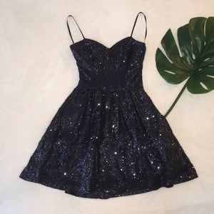 Navy Windsor Homecoming/Party Dress